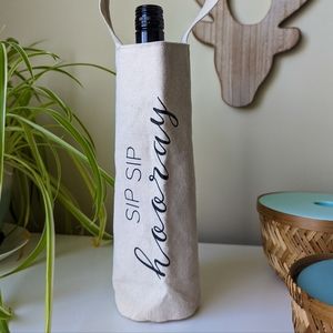 'Sip Sip Hooray' Wine Bag